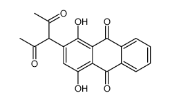 2-(2,4-dioxopentan-3-yl)-1,4-dihydroxyanthracene-9,10-dione结构式