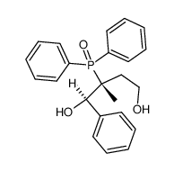 threo-2-diphenylphosphinoyl-2-methyl-1-phenylbutane-1,4-diol Structure