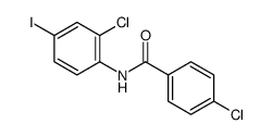 4-Chloro-N-(2-chloro-4-iodophenyl)benzamide结构式