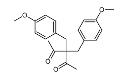 3,3-bis[(4-methoxyphenyl)methyl]pentane-2,4-dione结构式