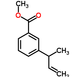 Methyl 3-(3-buten-2-yl)benzoate结构式
