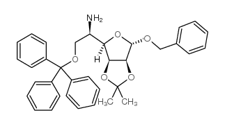 苄基5-氨基-5-脱氧-2,3-O-异亚丙基-6-O-三苯甲基-α-D-甘露呋喃糖苷图片