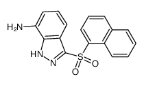 3-(Naphthalene-1-sulfonyl)-1H-indazol-7-ylamine Structure