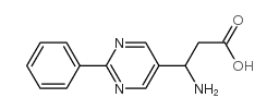 3-amino-3-(2-phenylpyrimidin-5-yl)propanoic acid Structure