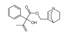 1-azabicyclo[2.2.2]oct-2-en-3-ylmethyl 2-hydroxy-3-methyl-2-phenylbut-3-enoate结构式