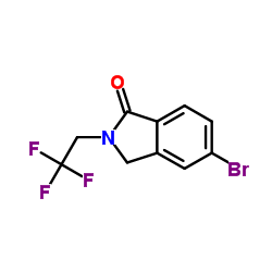 5-Bromo-2-(2,2,2-trifluoroethyl)-1-isoindolinone结构式