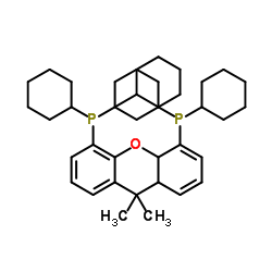 4,5-Bis(dicyclohexylphosphino)-9,9-dimethyl-9H-xanthene Structure