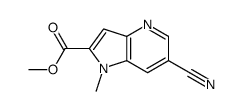 6-氰基-1-甲基-1H-吡咯并[3,2-B]吡啶-2-羧酸甲酯结构式