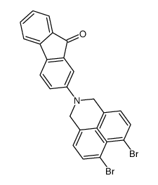 2-[bis[(4-bromophenyl)methyl]amino]fluoren-9-one结构式