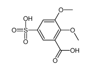 2,3-dimethoxy-5-sulphobenzoic acid Structure