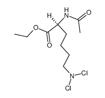 Nε-dichloro-Nα-acetyl-L-lysine ethyl ester结构式