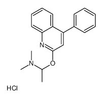 N,N-dimethyl-1-(4-phenylquinolin-2-yl)oxyethanamine,hydrochloride Structure