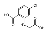 2-羧基甲基氨基-4-氯苯甲酸结构式