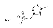 sodium (2-methylthiazol-4-yl)methanesulfonate结构式