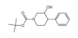 N-BOC-3-羟基-4-苯基哌啶结构式