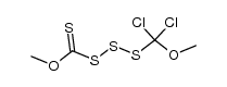 (methoxydichloromethyl)[methoxy(thiocarbonyl)]trisulfane Structure