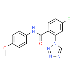 4-Chloro-N-(4-methoxyphenyl)-2-(1H-tetrazol-1-yl)benzamide Structure