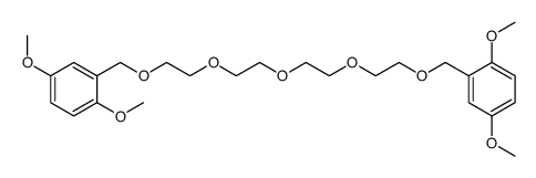 2-[2-[2-[2-[2-[(2,5-dimethoxyphenyl)methoxy]ethoxy]ethoxy]ethoxy]ethoxymethyl]-1,4-dimethoxybenzene Structure