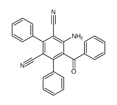 4-amino-5-benzoyl-2,6-diphenylbenzene-1,3-dicarbonitrile Structure
