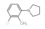 1-(3-氯-2-甲基苯基)吡咯烷结构式