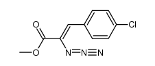 (Z)-methyl 2-azido-3-(4-chlorophenyl)acrylate Structure