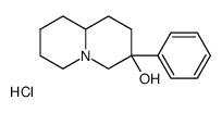 (3S,9aR)-3-phenyl-1,2,4,6,7,8,9,9a-octahydroquinolizin-3-ol,hydrochloride结构式