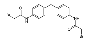N,N'-(methylenedi-4,1-phenylene)bis(2-bromoacetamide)结构式