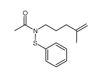 N-(4-methylpent-4-en-1-yl)-N-(phenylthio)acetamide结构式