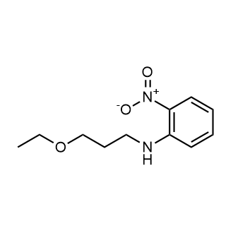 N-(3-乙氧基丙基)-2-硝基苯胺结构式