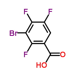 2,4,5-Trifluoro-3-bromobenzoic acid structure