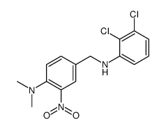 2,3-dichloro-N-[[4-(dimethylamino)-3-nitrophenyl]methyl]aniline Structure