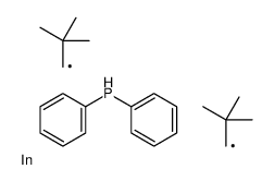 bis(2,2-dimethylpropyl)indium,diphenylphosphane Structure