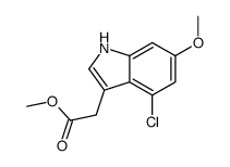 methyl 2-(4-chloro-6-methoxy-1H-indol-3-yl)acetate Structure
