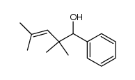 2,2,4-trimethyl-1-phenylpent-3-en-1-ol Structure