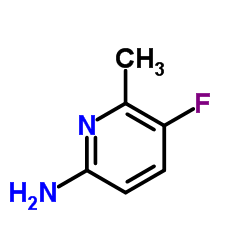 2-氨基-5-氟-6-甲基吡啶结构式