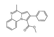4-Methyl-2-phenyl-pyrrolo[1,2-a]quinoxaline-1-carboxylic acid methyl ester结构式