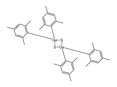 2,2,4,4-tetrakis(2,4,6-trimethylphenyl)-1,3,2,4-dithiadigermetane结构式