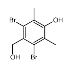 3,5-dibromo-4-(hydroxymethyl)-2,6-dimethylphenol Structure