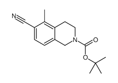 tert-butyl 6-cyano-5-methyl-3,4-dihydro-1H-isoquinoline-2-carboxylate Structure