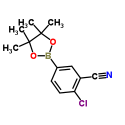 4-Chloro-3-cyanophenylboronic acid, pinacol ester结构式