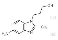 3-(5-Amino-2-methyl-benzoimidazol-1-yl)-propan-1-ol dihydrochloride Structure