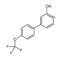 4-[4-(trifluoromethoxy)phenyl]-1H-pyridin-2-one结构式