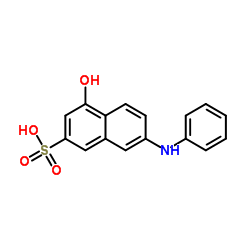 7-苯胺基-4-羟基-2-萘磺酸结构式