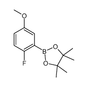 2-氟-5-甲氧基苯硼酸频呢醇酯结构式