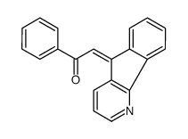 2-indeno[1,2-b]pyridin-5-ylidene-1-phenylethanone结构式
