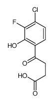 4-(4-chloro-3-fluoro-2-hydroxyphenyl)-4-oxobutanoic acid Structure