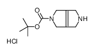 叔丁基1H,2H,3H,4H,5H,6H-吡咯并[3,4-C]吡咯-2-甲酸酯盐酸盐结构式