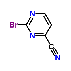 2-溴嘧啶-4-甲腈结构式