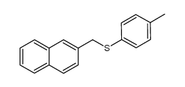 2-naphthylmethyl p-tolyl sulfide结构式