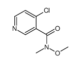 4-chloro-N-methoxy-N-methylpyridine-3-carboxamide Structure